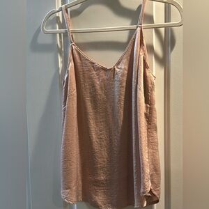 NWOT Beltaine V-Neck Pink Lined Satin Lined Camisole Tank size small